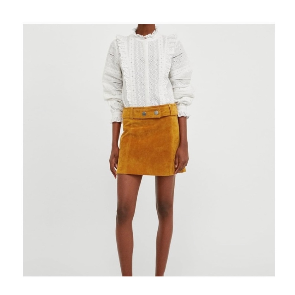 Zara Faux Suede Skirt